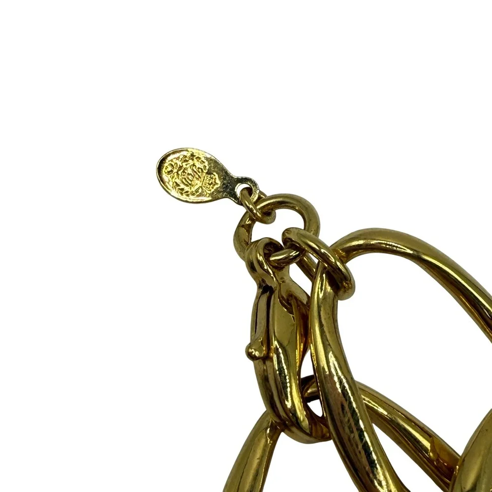 Chunky‎ Gold Link Statement Modern Organic Bracelet Chico's